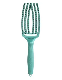 OLIVIA GARDEN FINGERBRUSH BOAR & NYLON EARTH GREEN