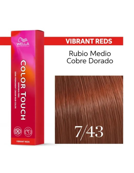 WELLA COLOR TOUCH 7/43 VIVRANT RED 60ML