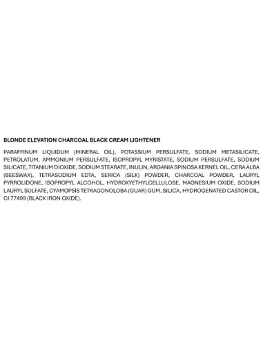 KAARAL BLONDE ELEVATION CHARCOAL BLACK CREAM LIGHTENER 250GR