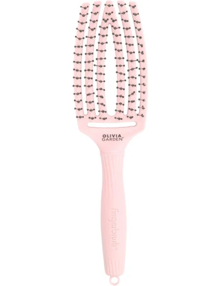 OLIVIA GARDEN FINGERBRUSH DOUBLE PIN PASTELL PINK