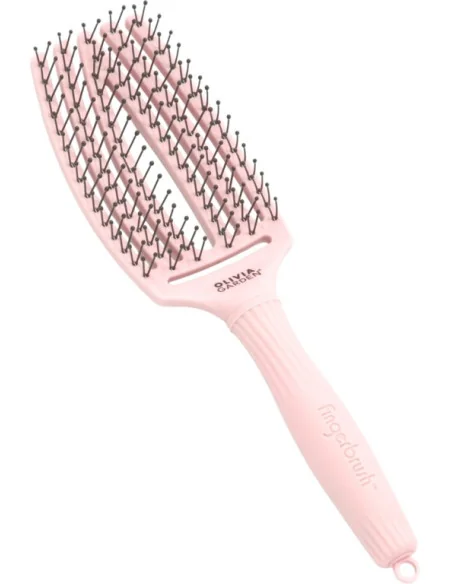 OLIVIA GARDEN FINGERBRUSH DOUBLE PIN PASTELL PINK