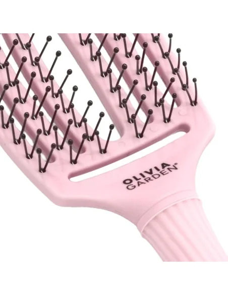 OLIVIA GARDEN FINGERBRUSH DOUBLE PIN PASTELL PINK