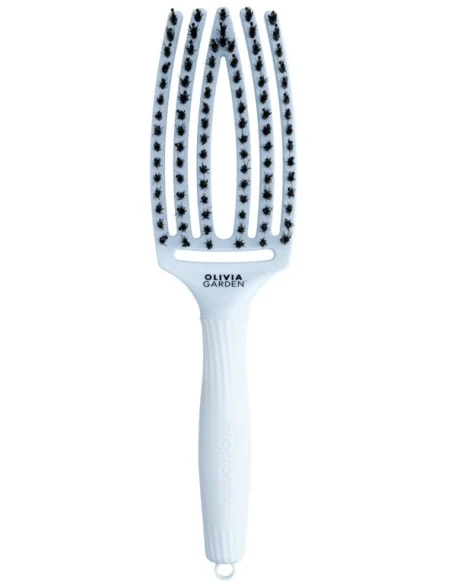 OLIVIA GARDEN FINGERBRUSH BOAR & NYLON MEDIUM PASTELL BLUE