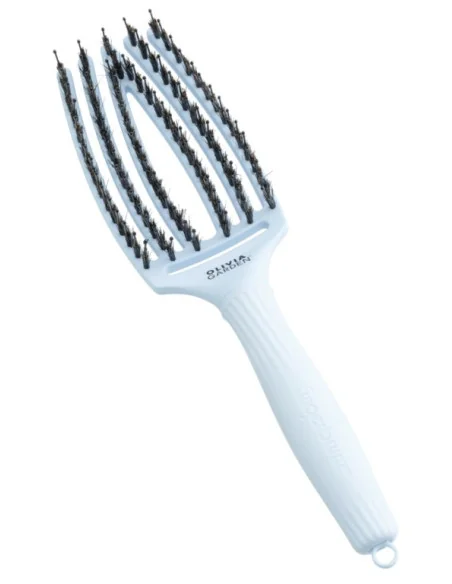 OLIVIA GARDEN FINGERBRUSH BOAR & NYLON MEDIUM PASTELL BLUE