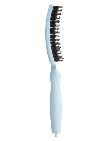 OLIVIA GARDEN FINGERBRUSH BOAR & NYLON MEDIUM PASTELL BLUE