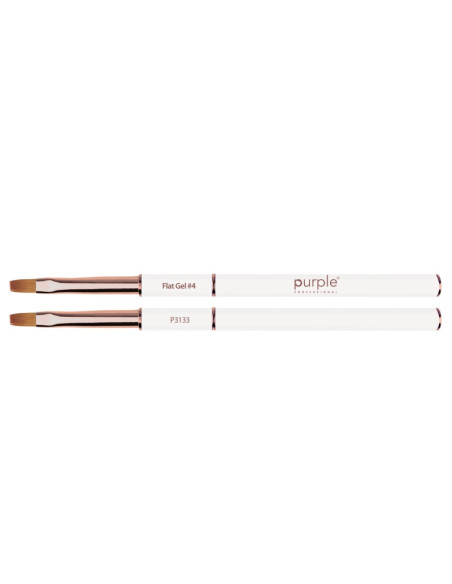 PURPLE PINCEL FLAT PARA GEL #4 (NYLON)