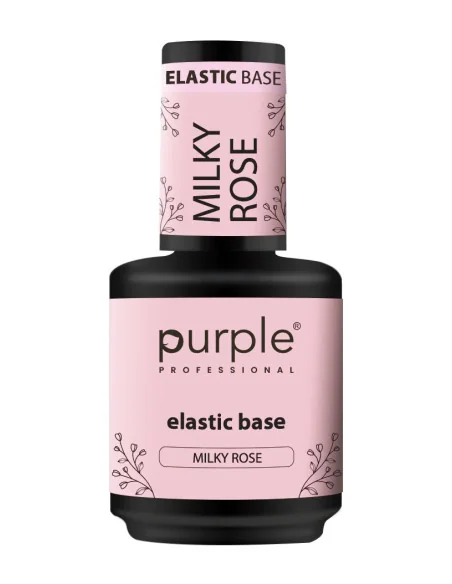 PURPLE ELASTIC BASE MILKY ROSE 15ML