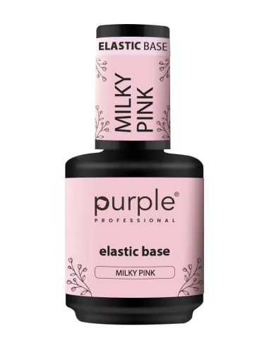 PURPLE ELASTIC BASE MILKY PINK 15ML