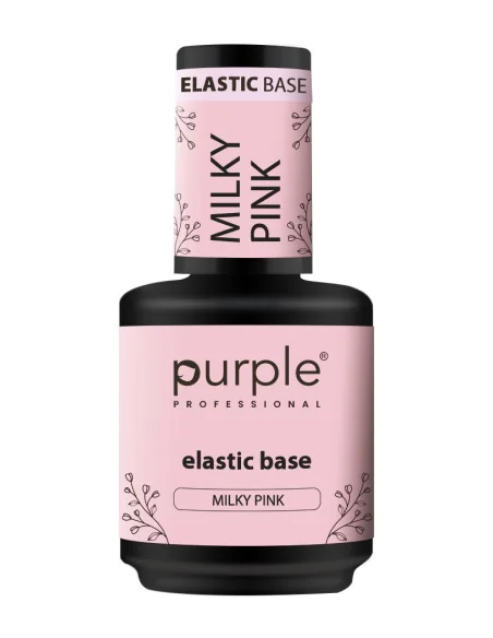 PURPLE ELASTIC BASE MILKY PINK 15ML