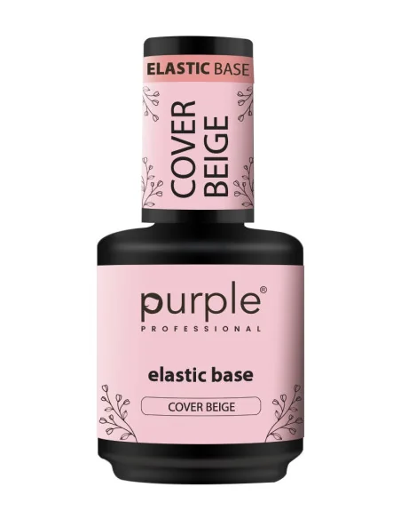 PURPLE ELASTIC BASE COVER BEIGE 15ML