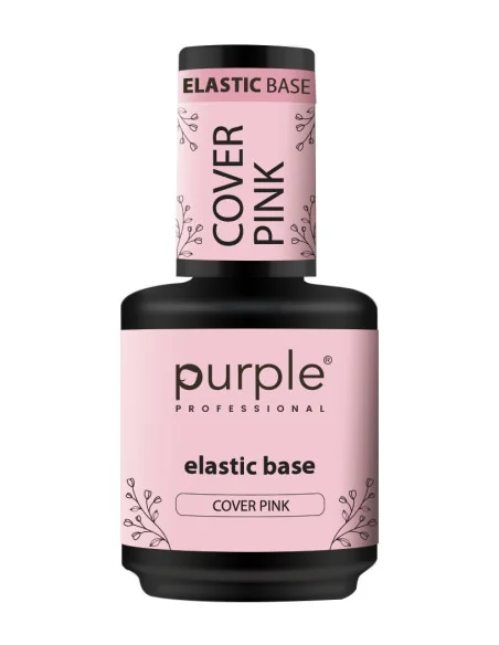 PURPLE ELASTIC BASE COVER PINK 15ML