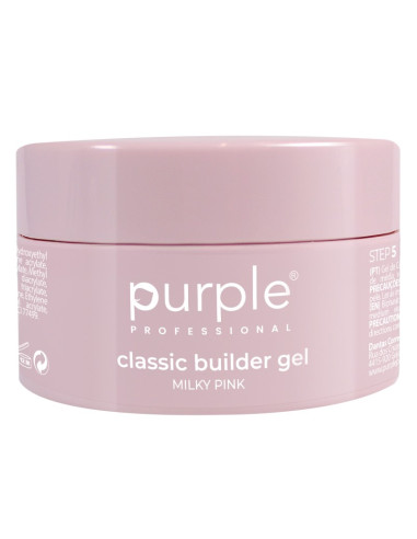 PURPLE CLASSIC BUILDER GEL MILKY PINK 100GR
