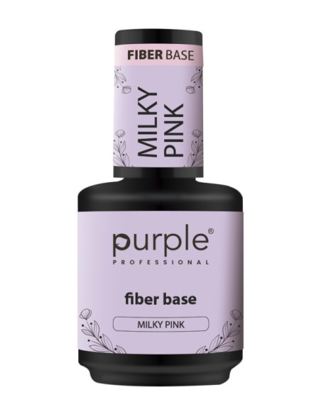 PURPLE FIBER BASE MILKY PINK 15ML
