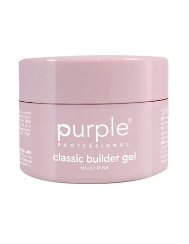 PURPLE CLASSIC BUILDER GEL MILKY PINK 15GR