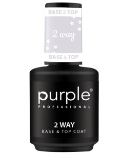 PURPLE 2 WAY BASE & TOP COAT 15ML 2