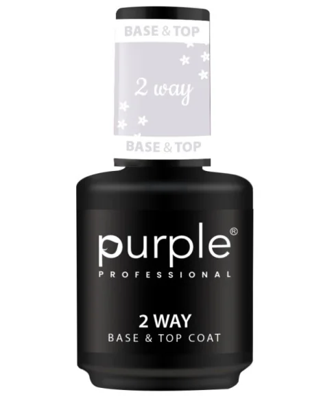 PURPLE 2 WAY BASE & TOP COAT 15ML