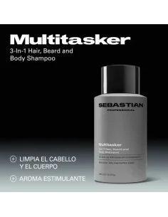 SEBASTIAN MULTI-TASKER 3-IN-1 HAIR BARD & BODY SHAMPOO 50ML (TALLA DE VIAJE) 2