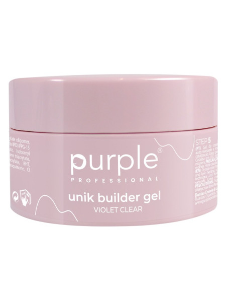 PURPLE UNIK BUILDER GEL VIOLET CLEAR 100GR