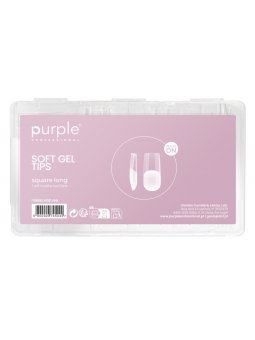 PURPLE SOFT GEL TIPS SQUARE...