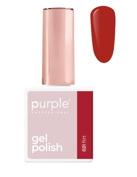 PURPLE GEL POLISH 021 FLIRT 10ML