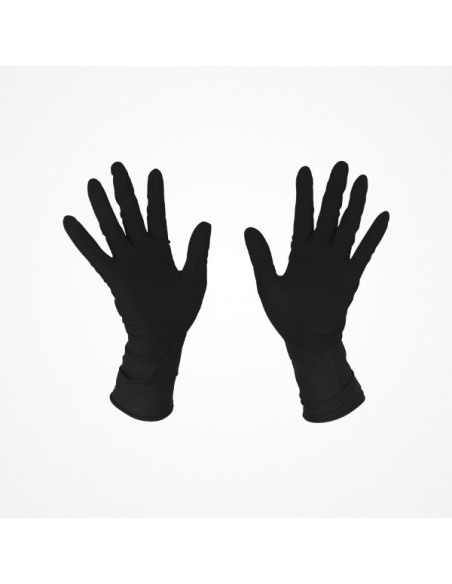 LUNA GUANTES NITRILO NEGROS T/GRANDE 100UDS