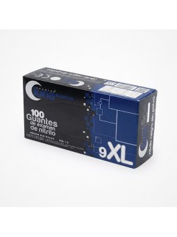 LUNA GUANTES NITRILO NEGROS...