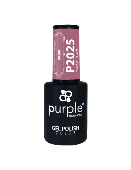 PURPLE GEL POLISH COLOR WORK WHITH LOVE 10ML