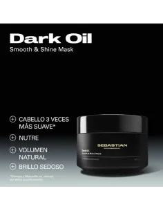 SEBASTIAN DARK OIL SMOOTH & SHINE MASK 30ML (TALLA DE VIAJE) 2