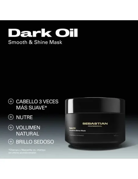 SEBASTIAN DARK OIL SMOOTH & SHINE MASK 30ML (TALLA DE VIAJE)