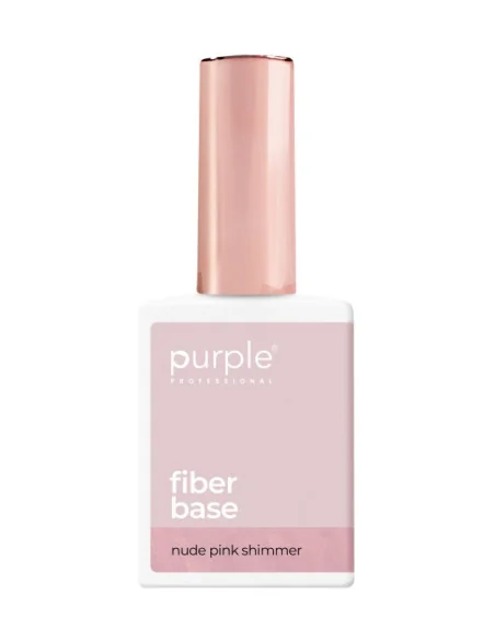 PURPLE FIBER BASE NUDE PINK SHIMMER 15ML