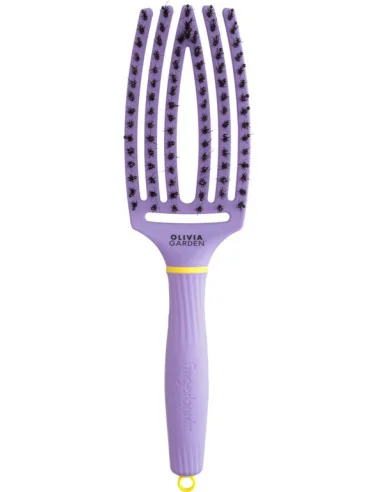 Olivia Garden Fingerbrush Boar & Nylon Medium Snuggle Purple