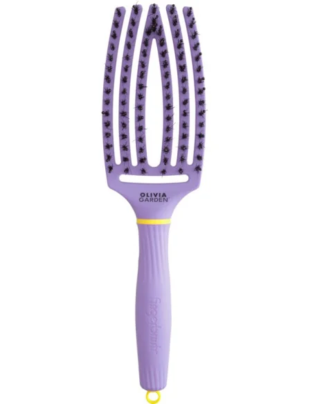 Olivia Garden Fingerbrush Boar & Nylon Medium Snuggle Purple