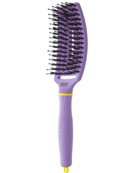 Olivia Garden Fingerbrush Boar & Nylon Medium Snuggle Purple