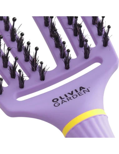 Olivia Garden Fingerbrush Boar & Nylon Medium Snuggle Purple