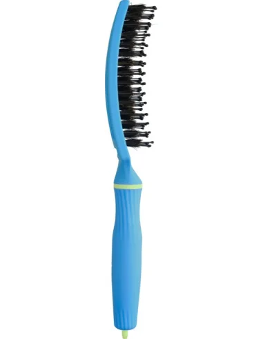 Olivia Garden Fingerbrush Boar & Nylon Medium Turbo Blue