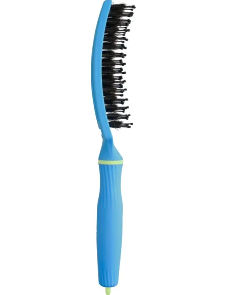Olivia Garden Fingerbrush Boar & Nylon Medium Turbo Blue