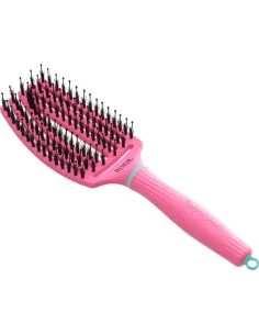 OLIVIA GARDEN FINGERBRUSH BOAR & NYLON MEDIUM LOLLIPOP PINK