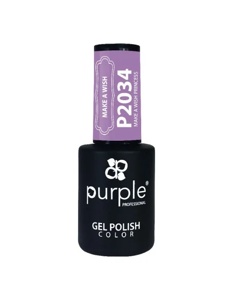 PURPLE GEL POLISH COLOR MAKE A WISH PRINCESS 10ML
