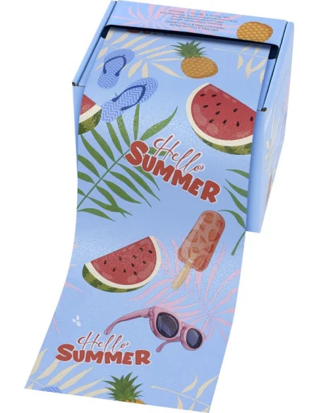 SIBEL ROLLO ALUMINIO GOFRADO 12,7CM X 97M HELLO SUMMER