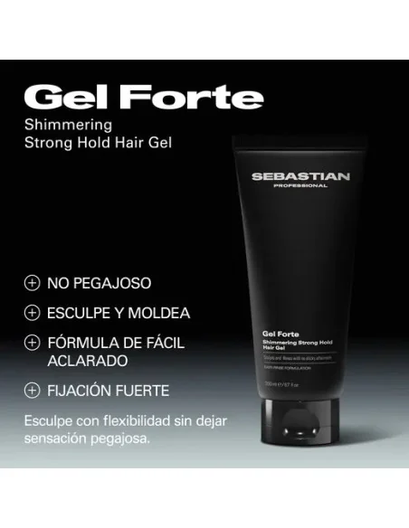Sebastian Gel Fuerte Shimmering Strong Hold Hair Gel 200ml