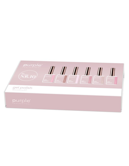 PURPLE KIT GEL POLISH NUMERO NR.10 (6 X 10ML)