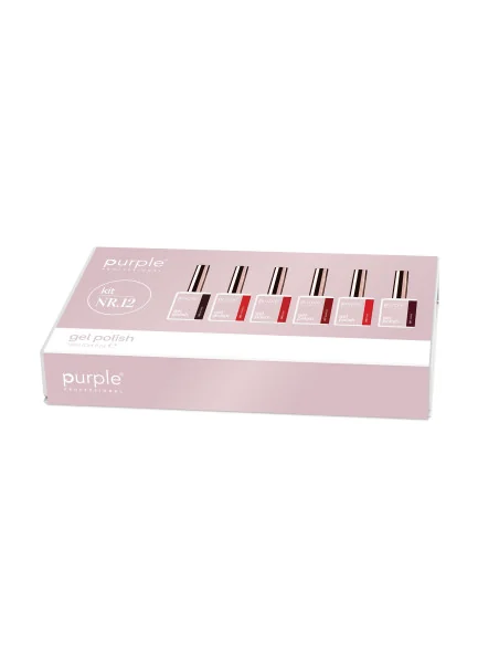 Purple Kit Gel Polish Numero nr.12 (6 X 10ml)