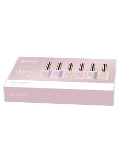 PURPLE KIT GEL POLISH NUMERO NR.11 (6 X 10ML)