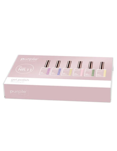 Purple Kit Gel Polish Numero nr.11 (6 X 10ml)