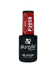 PURPLE GEL POLISH COLOR BEACH HEART 10ML