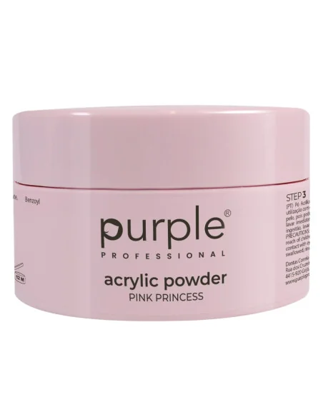 PURPLE ACRYLIC POWDER PINK PRINCESS 80GR