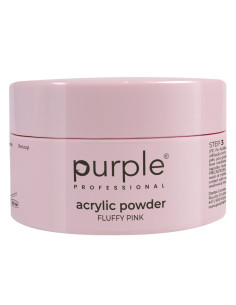 PURPLE ACRYLIC POWDER FLUFFY PINK 80GR