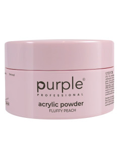 PURPLE ACRYLIC POWDER FLUFFY PEACH 80GR