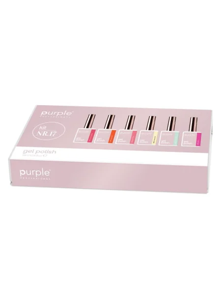 Purple Kit Gel Polish Numero nr.17 (6 X 10ml)