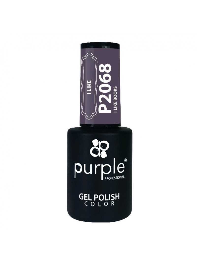 PURPLE GEL POLISH COLOR I LIKE BOOKS 10ML|Mathiss